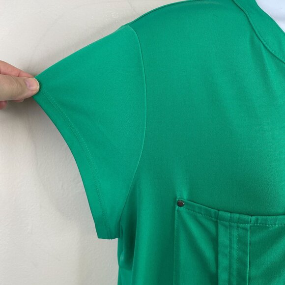 Dana Buchman Womens Travel Knit Tunic Top Size XL Green Button Up Comfy Office - Picture 7 of 13
